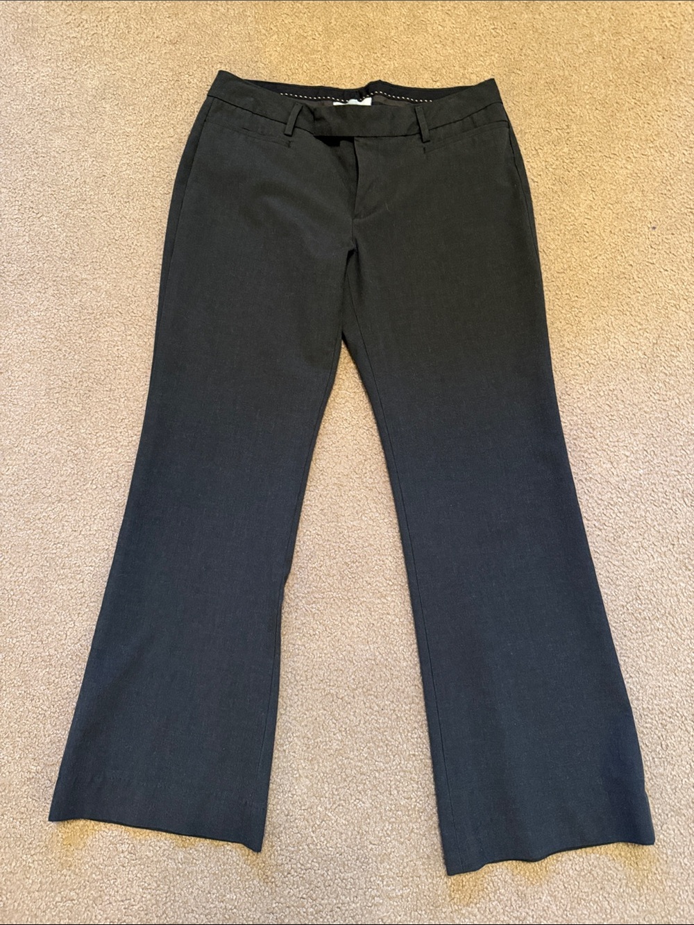 GAP Women's Black Flared Dress Trousers
